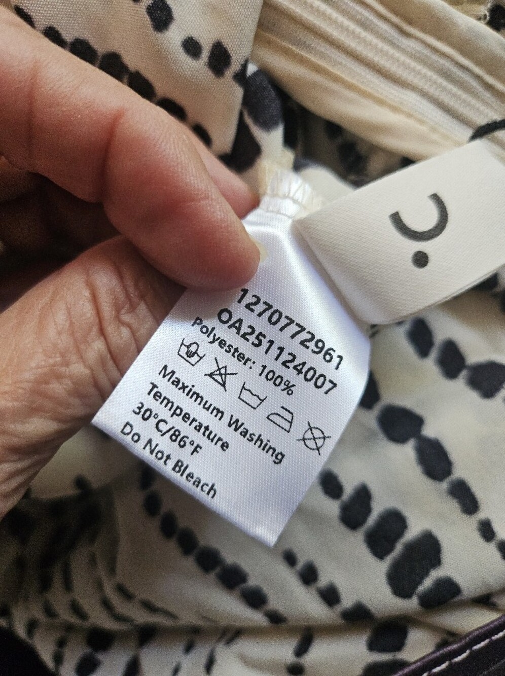 New W Tag Commense Off-Shoulder Tie-Waist Wide-Leg Jumpsuit Cream and Black XS - Picture 13 of 14